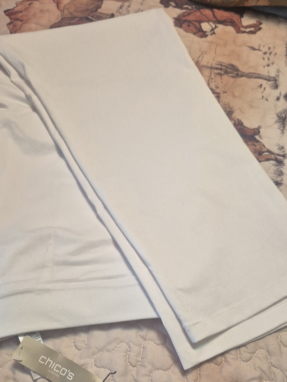 Chico's Crisp White Travelers Collection Pants.